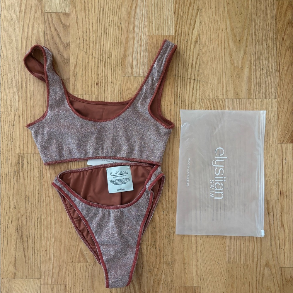 Elysiian Swim Shimmer Bikini Set